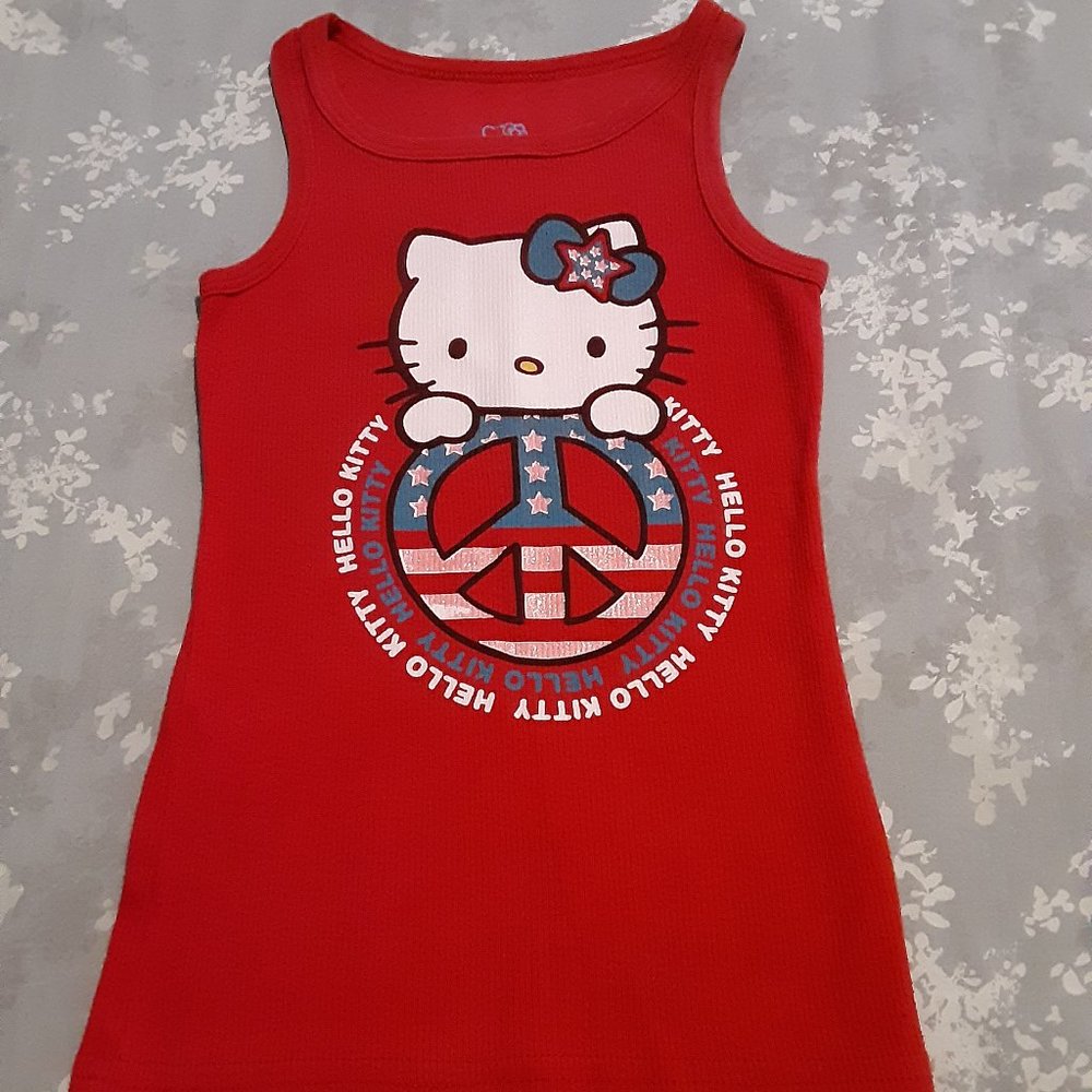 Hello Kitty red racerback tank size XS